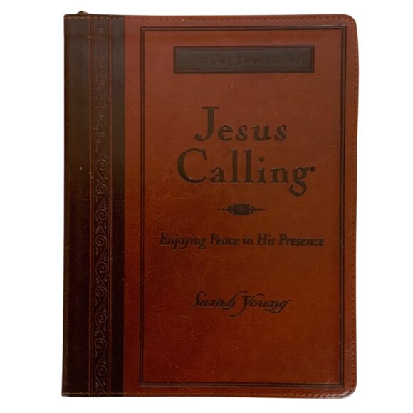 Jesus Calling 365-Day Devotional By Sarah Young Large Text Leathersoft Book - Picture 1 of 7